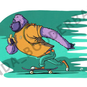 The skating Gorilla