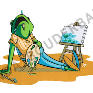 The sleeping Frog
