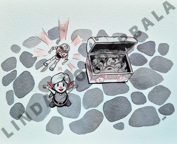 Trunk Inkober #2025 Trunk – Linda Bouderbala | Illustrations